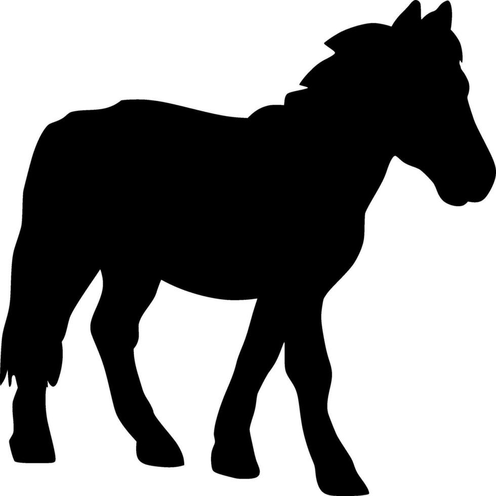 cheval silhouette vecteur sur blanc Contexte