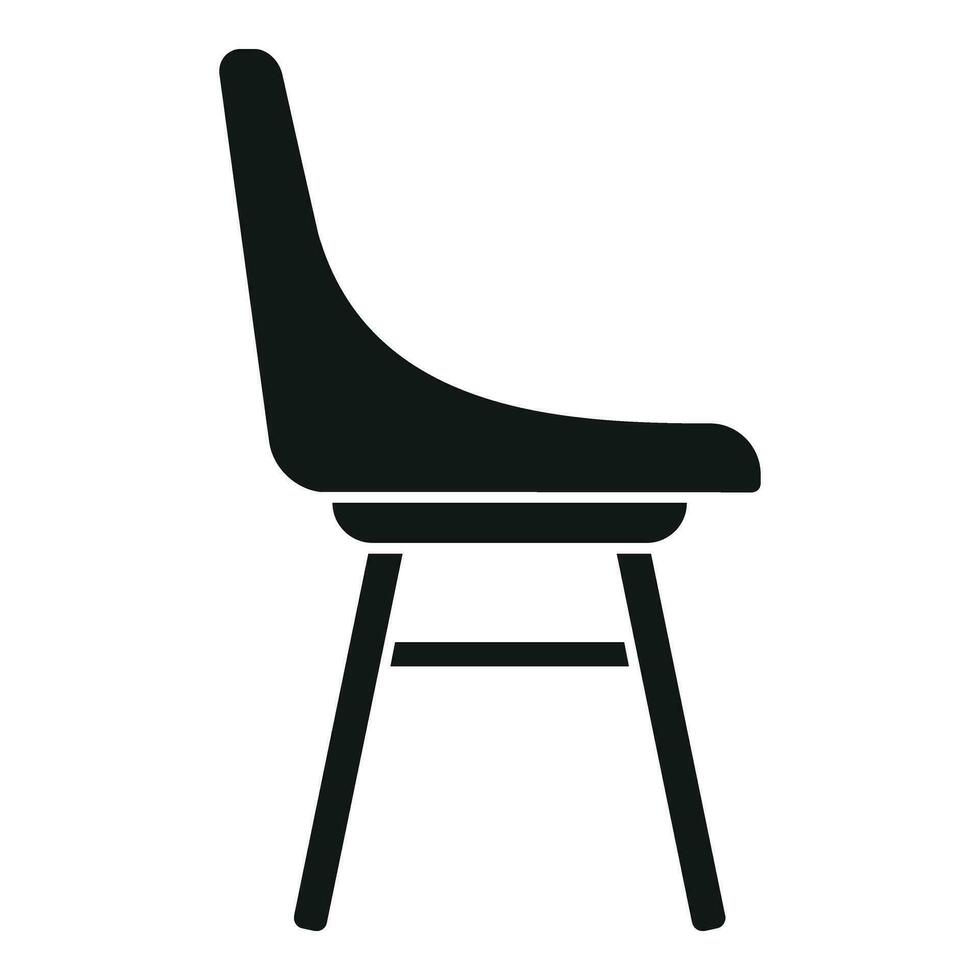 chaise Extérieur icône Facile vecteur. espace jardin patio vecteur