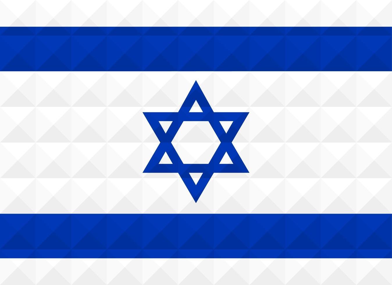 drapeau artistique d'israël avec la conception d'art de concept de vague géométrique vecteur