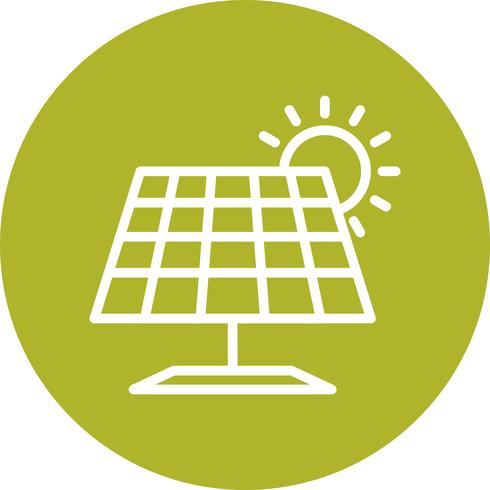 Panneau solaire Vector Icon