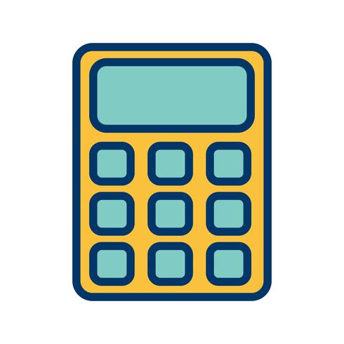 Icône de calculatrice de vecteur