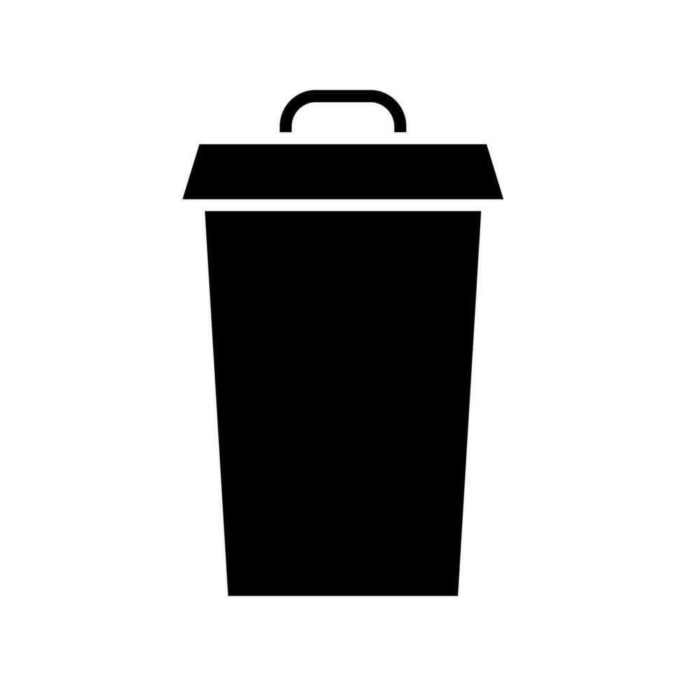 poubelle pouvez vecteur icône. des ordures illustration signe. déchets symbole ou logo.