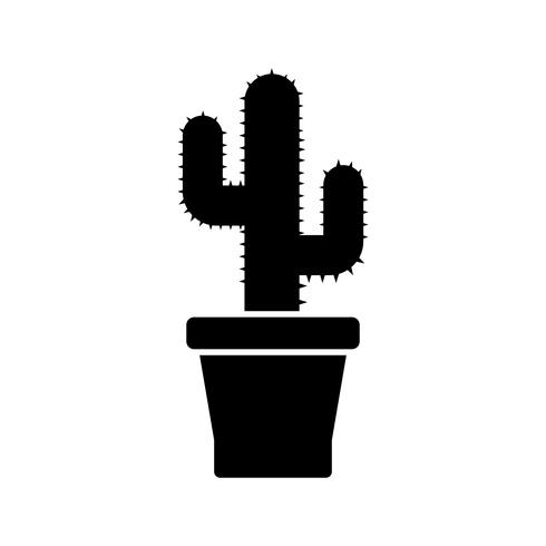 Icône de vecteur de cactus