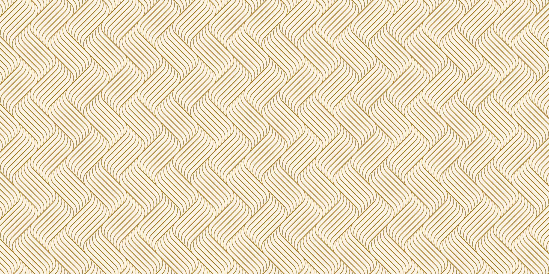 motif géométrique avec des lignes de vagues d'or texture élégante vecteur