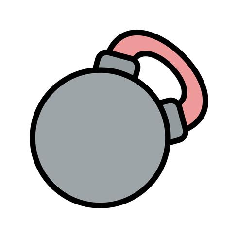 Icône de kettlebell de vecteur