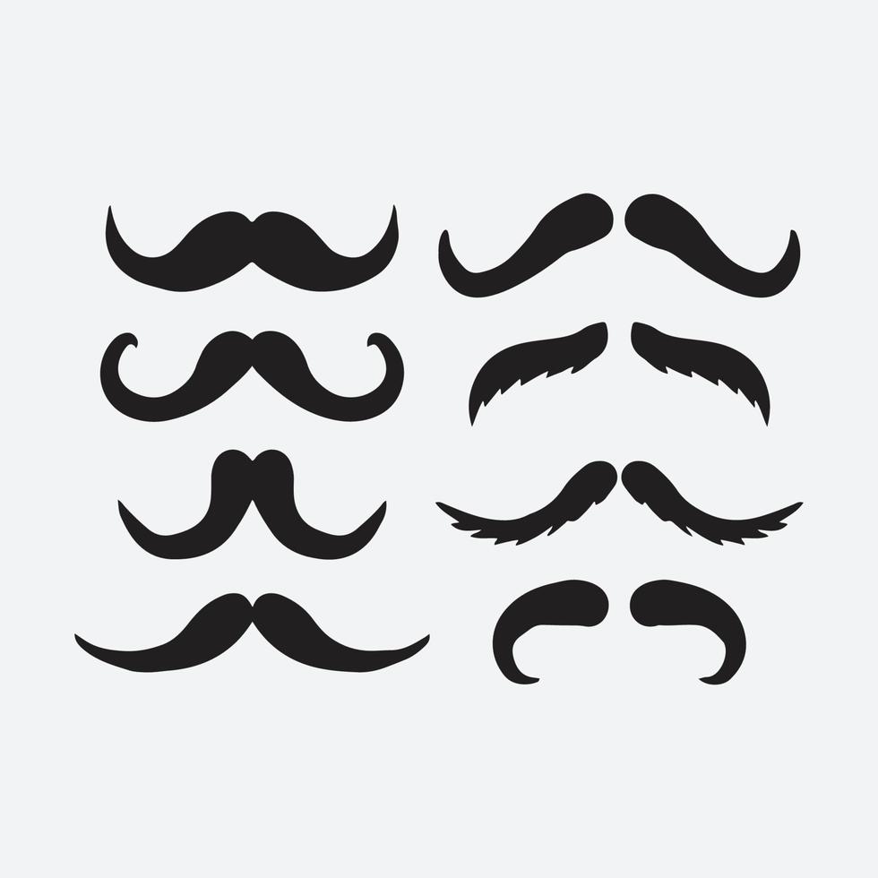 illustration de dessin de moustache vecteur