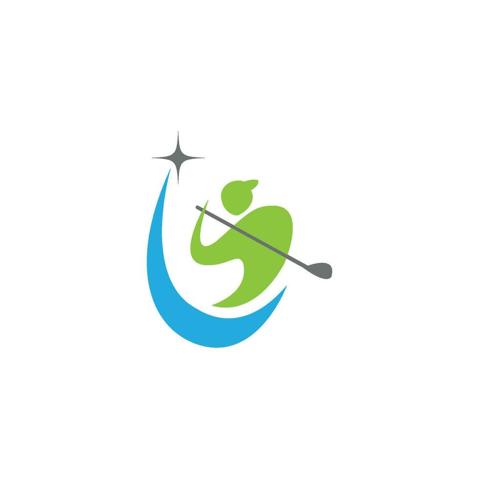 le golf logo modèle icône conception vecteur