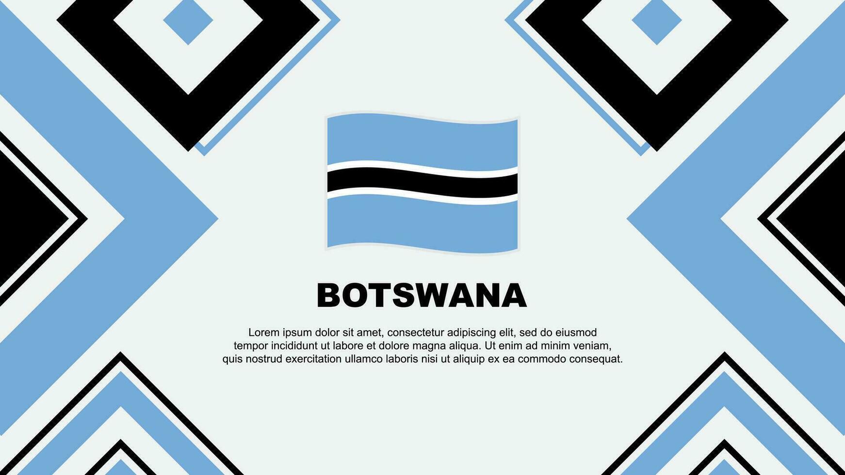 le botswana drapeau abstrait Contexte conception modèle. le botswana indépendance journée bannière fond d'écran vecteur illustration. le botswana indépendance journée