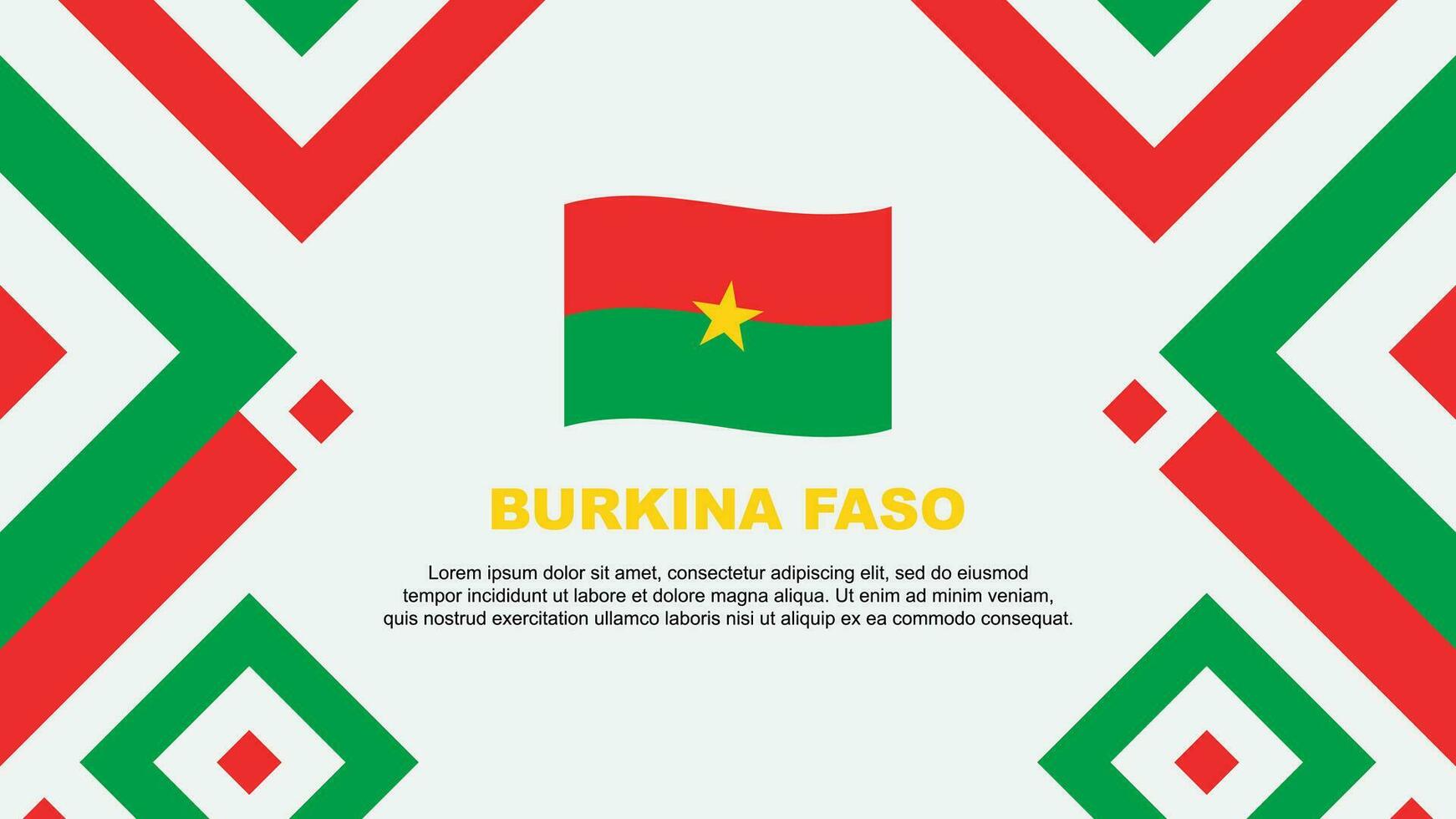burkina faso drapeau abstrait Contexte conception modèle. burkina faso indépendance journée bannière fond d'écran vecteur illustration. burkina faso modèle