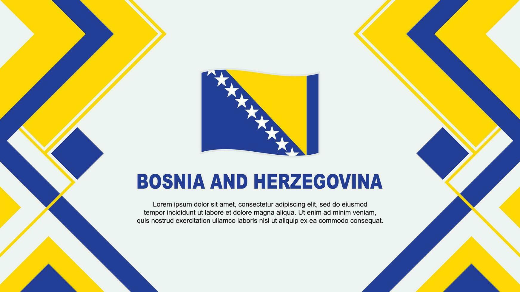 Bosnie et herzégovine drapeau abstrait Contexte conception modèle. Bosnie et herzégovine indépendance journée bannière fond d'écran vecteur illustration. bannière