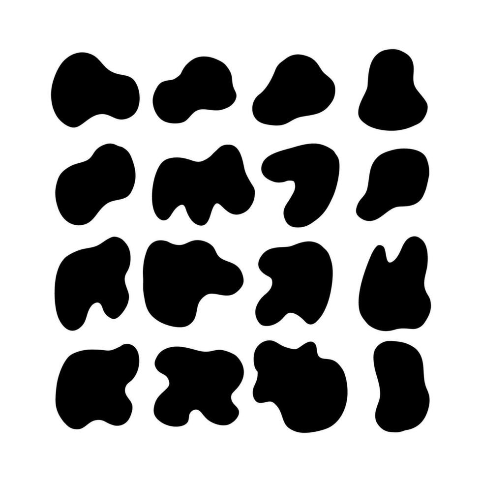 abstrait formes main dessiné, vecteur géométrique plat clipart, blanc Contexte