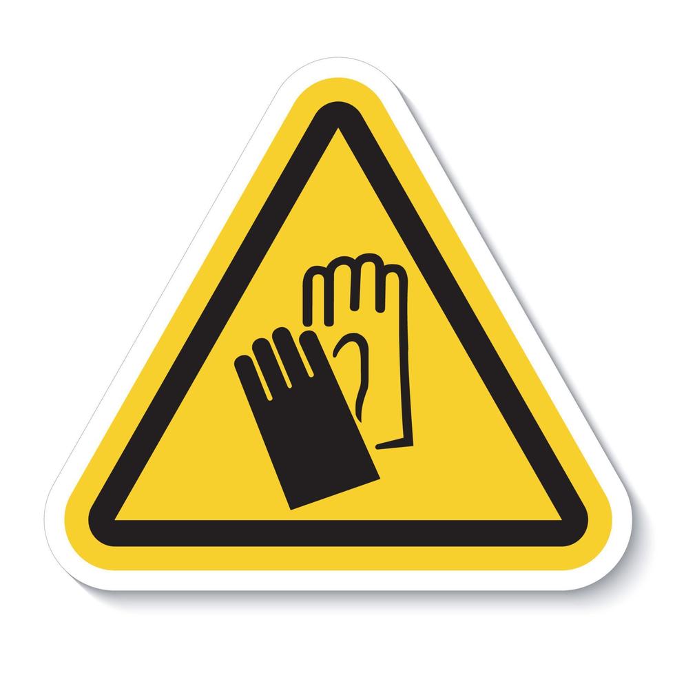 Symbole d'usure signe de protection des mains isoler sur fond blanc, illustration vectorielle eps.10 vecteur