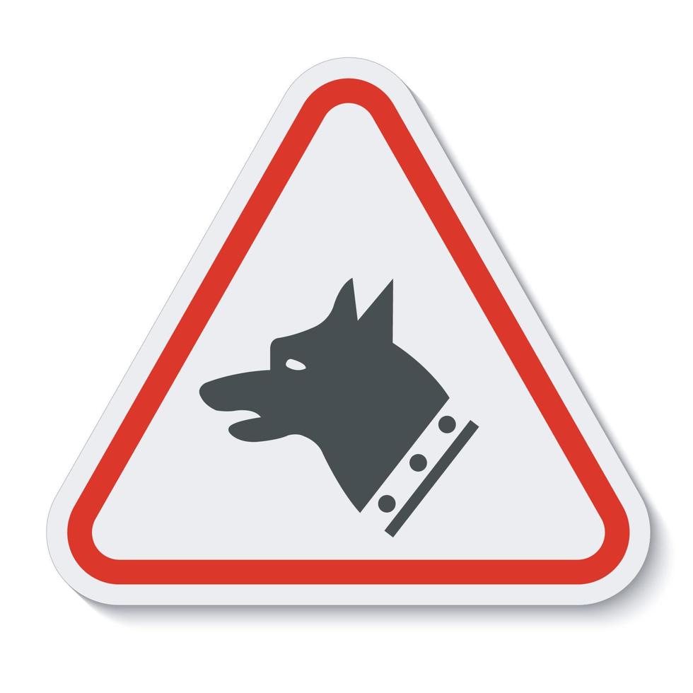 Isoler le signe symbole chien jauge sur fond blanc, vector illustration eps.10