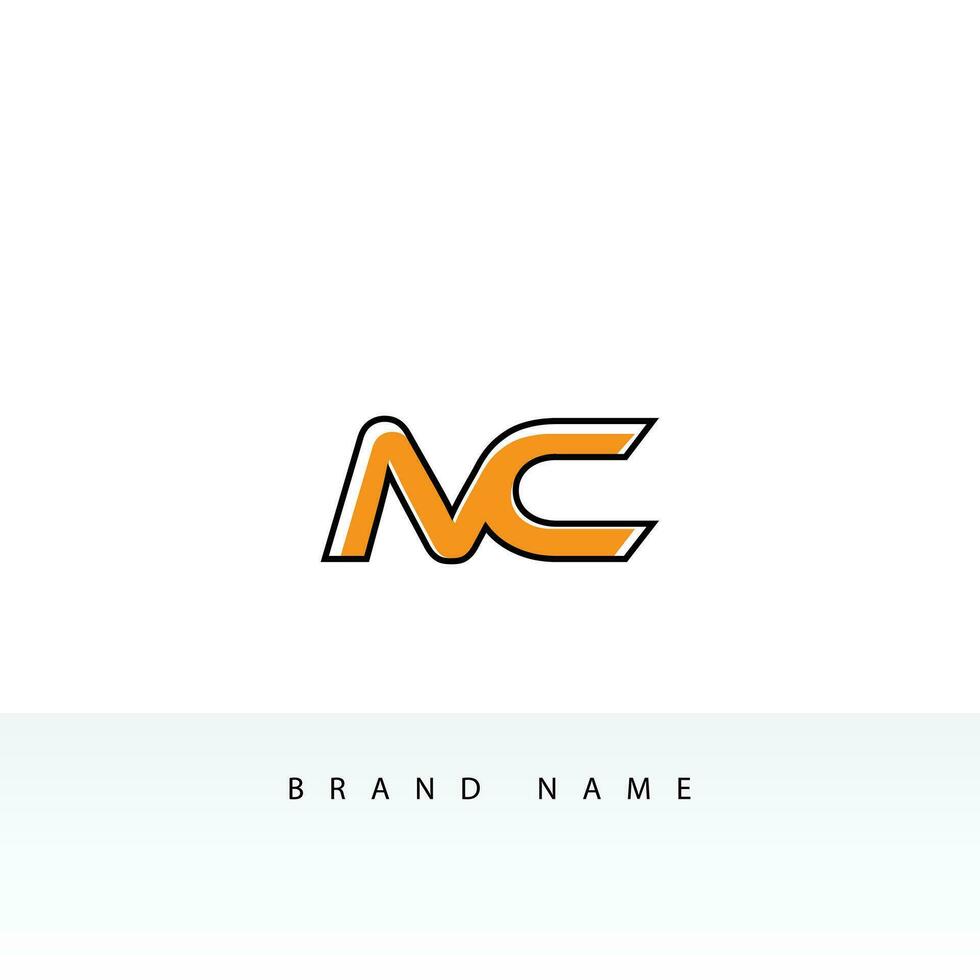 initiale lettre NC logo conception monogramme Créatif moderne signe symbole icône vecteur