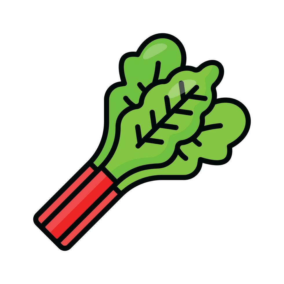 Rhubarbe vecteur conception, prêt à utilisation icône