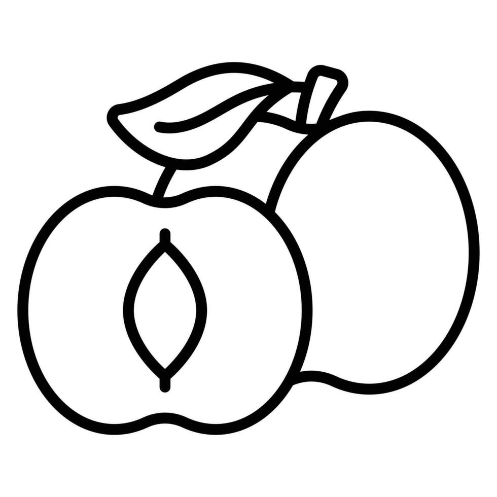 sauvage abricot vecteur conception, icône de en bonne santé fruit