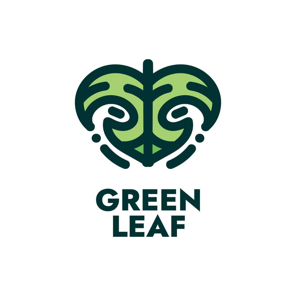 vert feuille la nature logo concept conception illustration vecteur