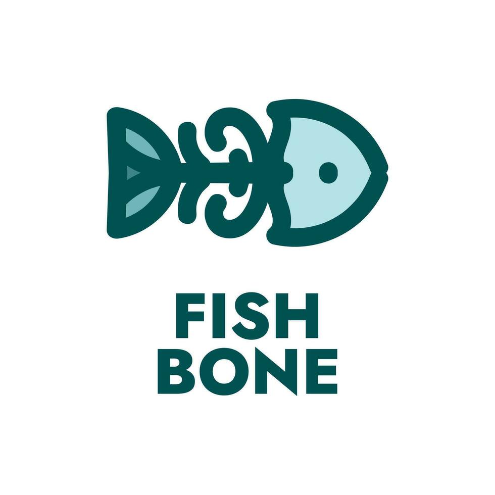 poisson OS animal logo concept conception illustration vecteur