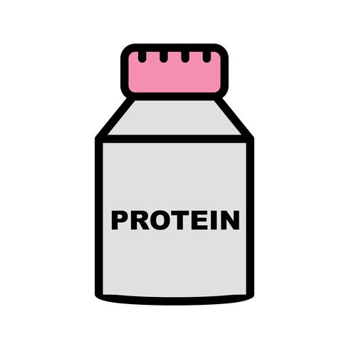 Icône de protéine de vecteur