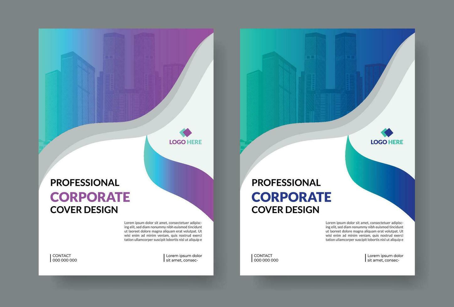 entreprise couverture conception modèle, annuel rapport, affaires couverture conception dans a4 taille, entreprise brochure, brochure, prospectus, magazine, Facile et moderne couverture conception vecteur