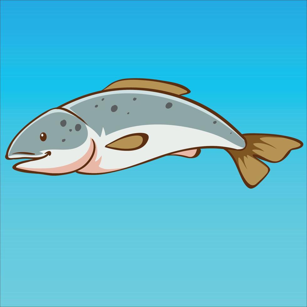 vecteur gratuit de dessin animé poisson illustration vectorielle