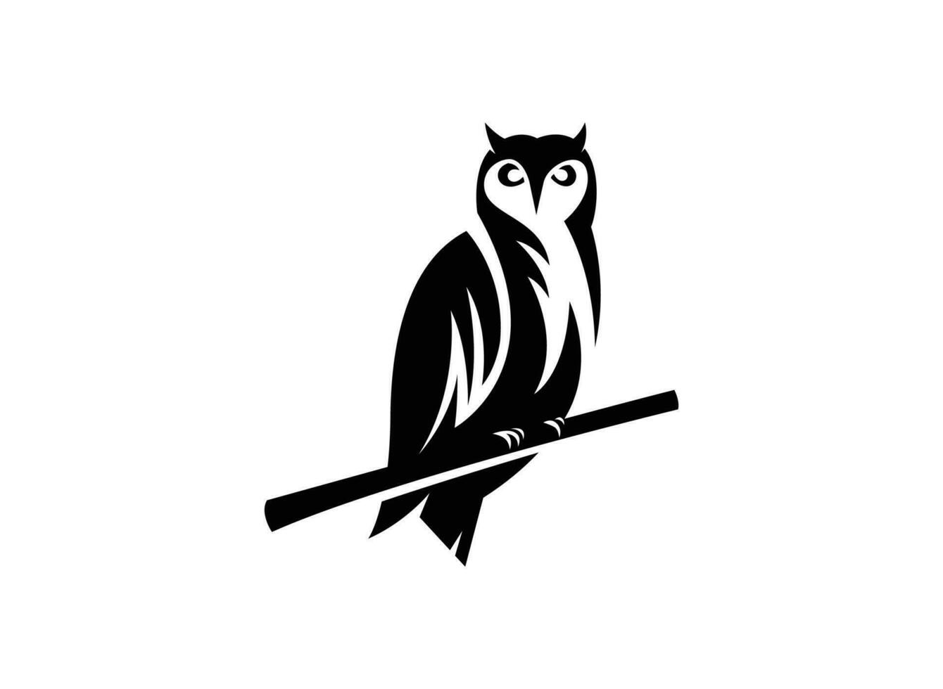 hibou logo conception modèle vecteur illustration