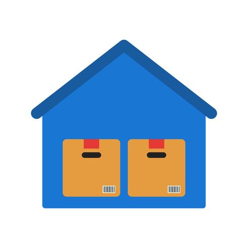 Stockage entrepôt Vector Icon