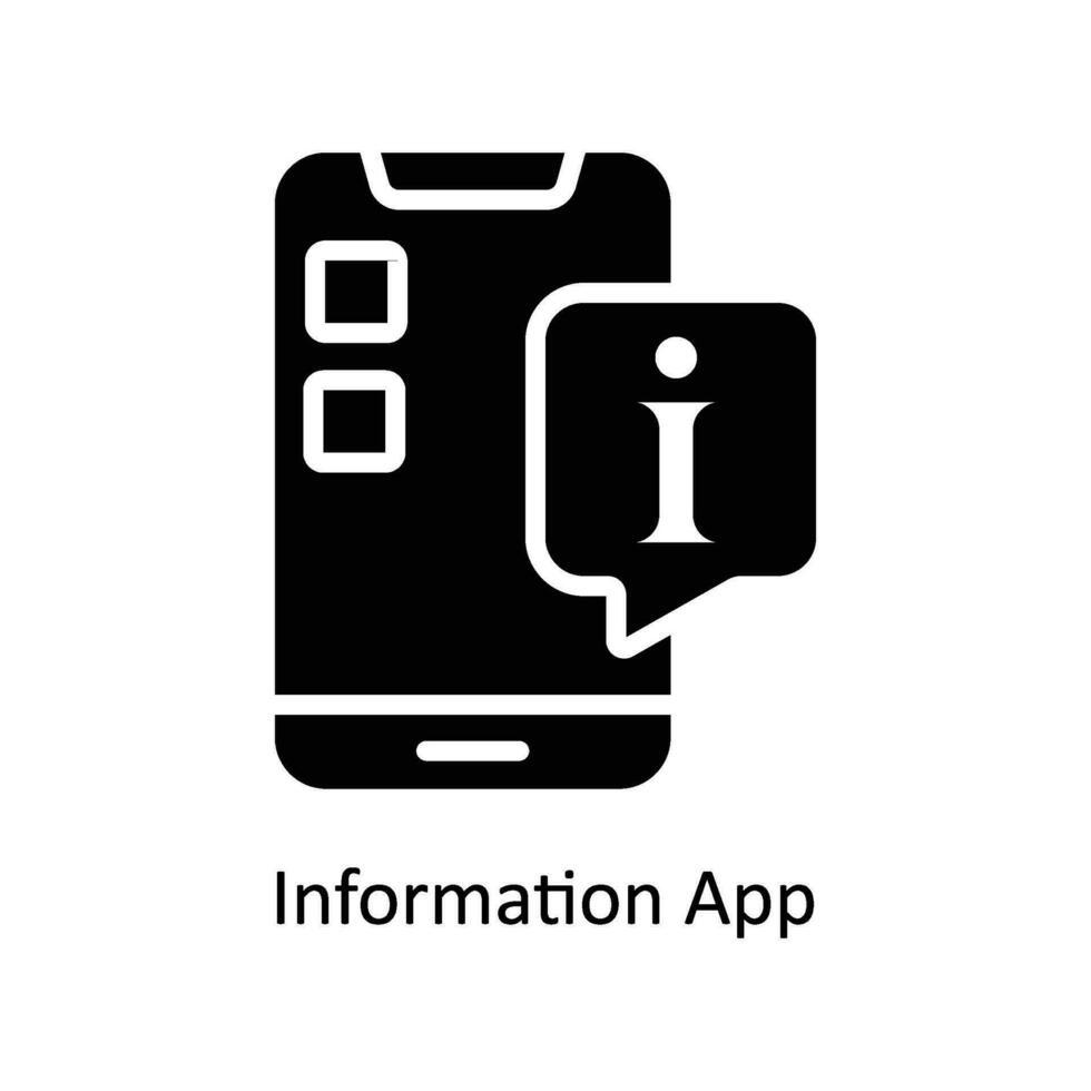 information app vecteur solide icône conception illustration. affaires et la gestion symbole sur blanc Contexte eps dix fichier