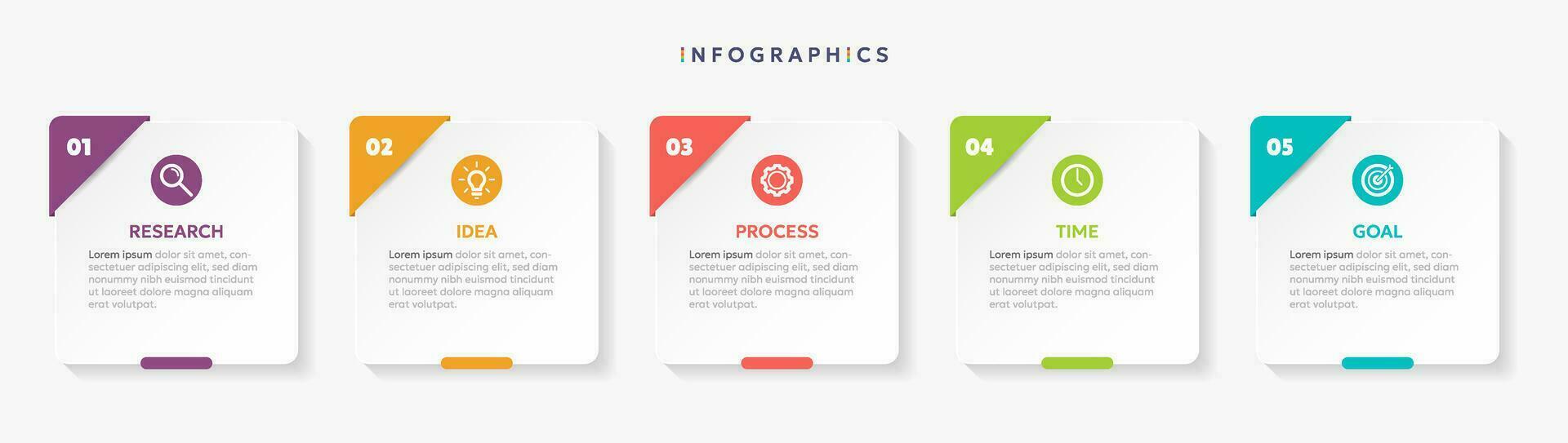 moderne affaires infographie modèle avec 3 les options ou pas Icônes vecteur