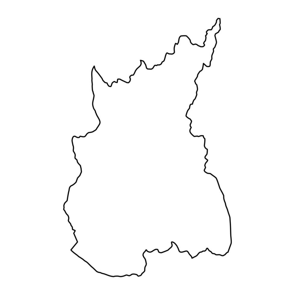 ratanakiri Province carte, administratif division de Cambodge. vecteur illustration.