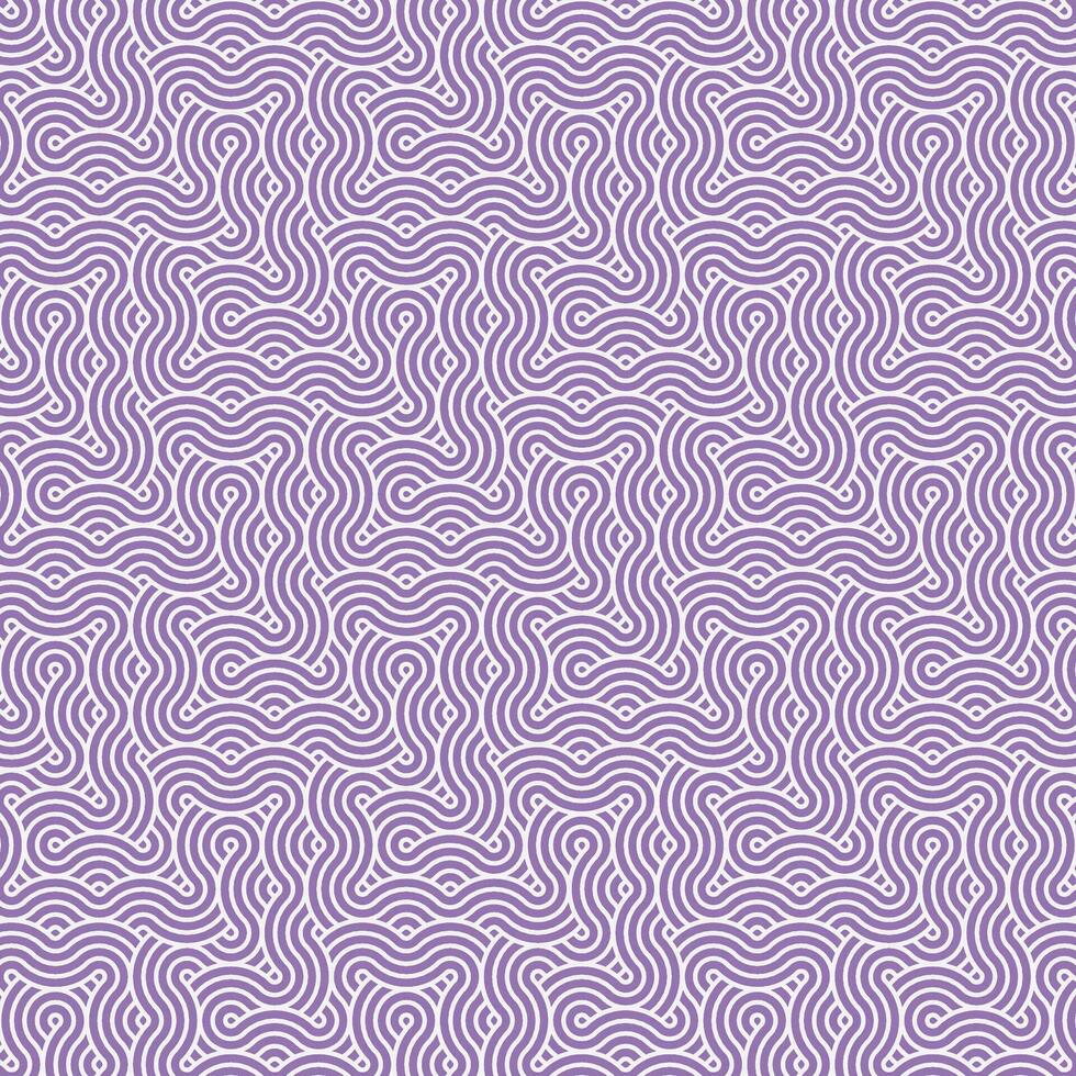 abstrait géométrique violet Japonais chevauchement cercles lignes et vagues modèle vecteur