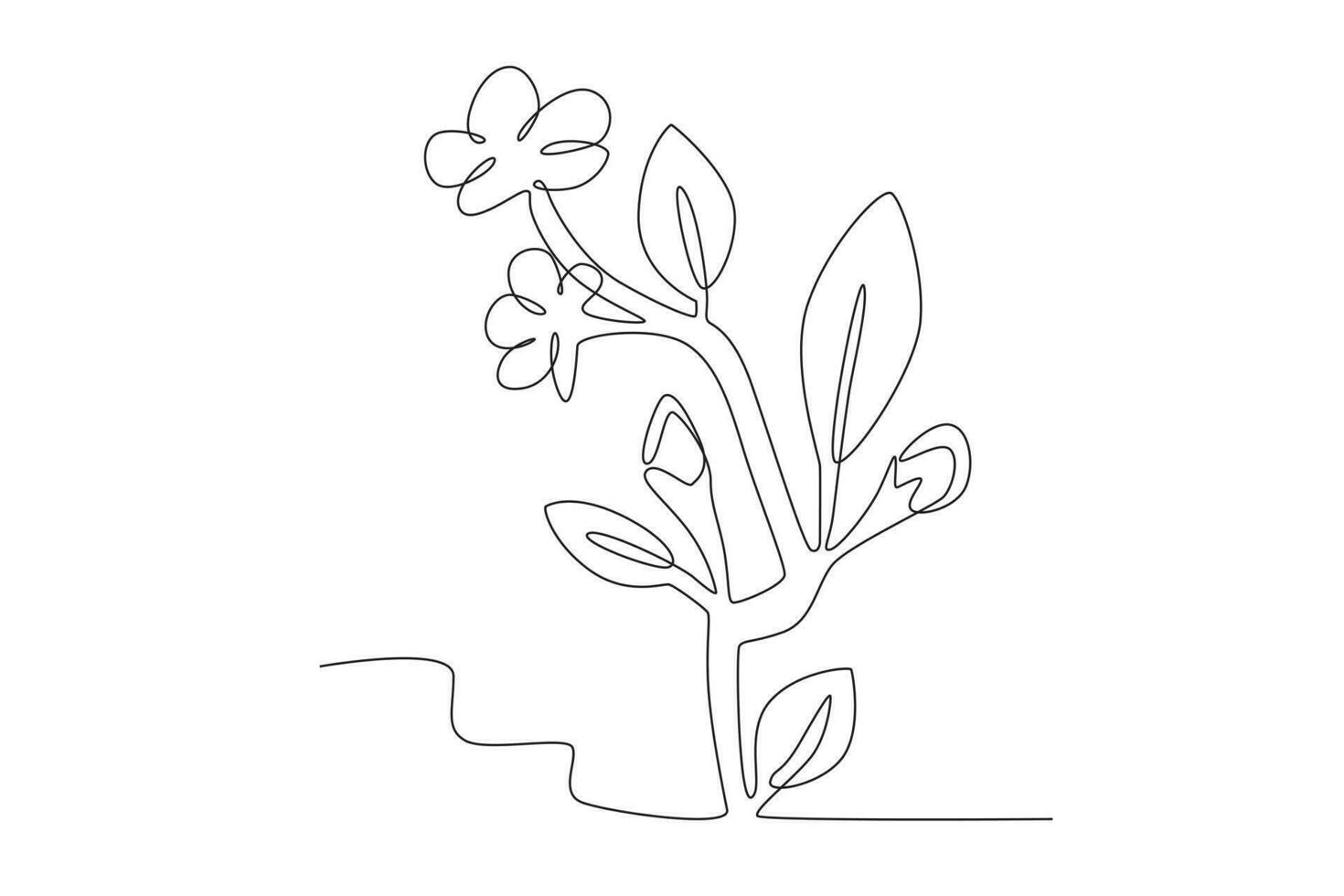 Cerise fleur petit arbre vecteur