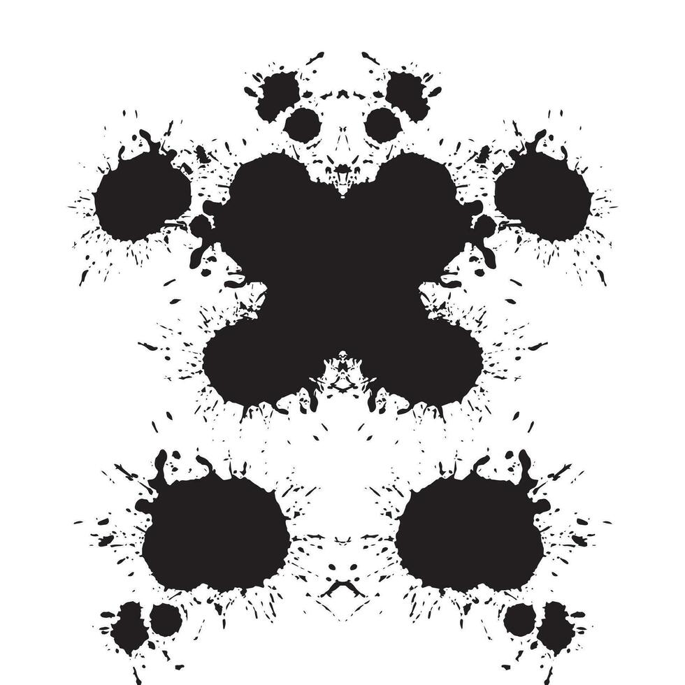 Rorschach tache d'encre tester vecteur