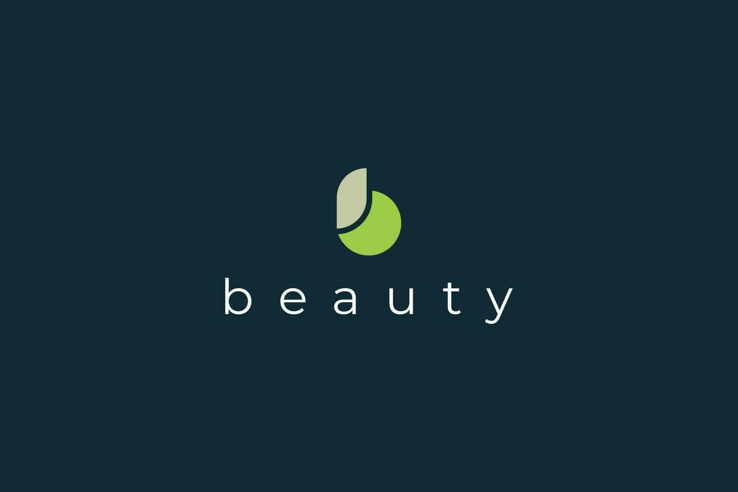 lettre b moderne Naturel beauté floral logo vecteur