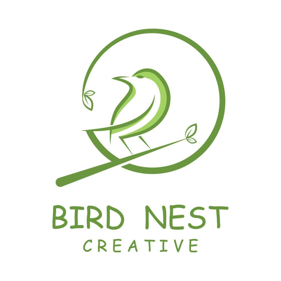 des oiseaux nid logo conception, oiseau maison vecteur pour œufs, Facile moderne et élégant oiseau nid logo, logo pour la nature photographe, startups ou une affaires logo avec une la nature thème