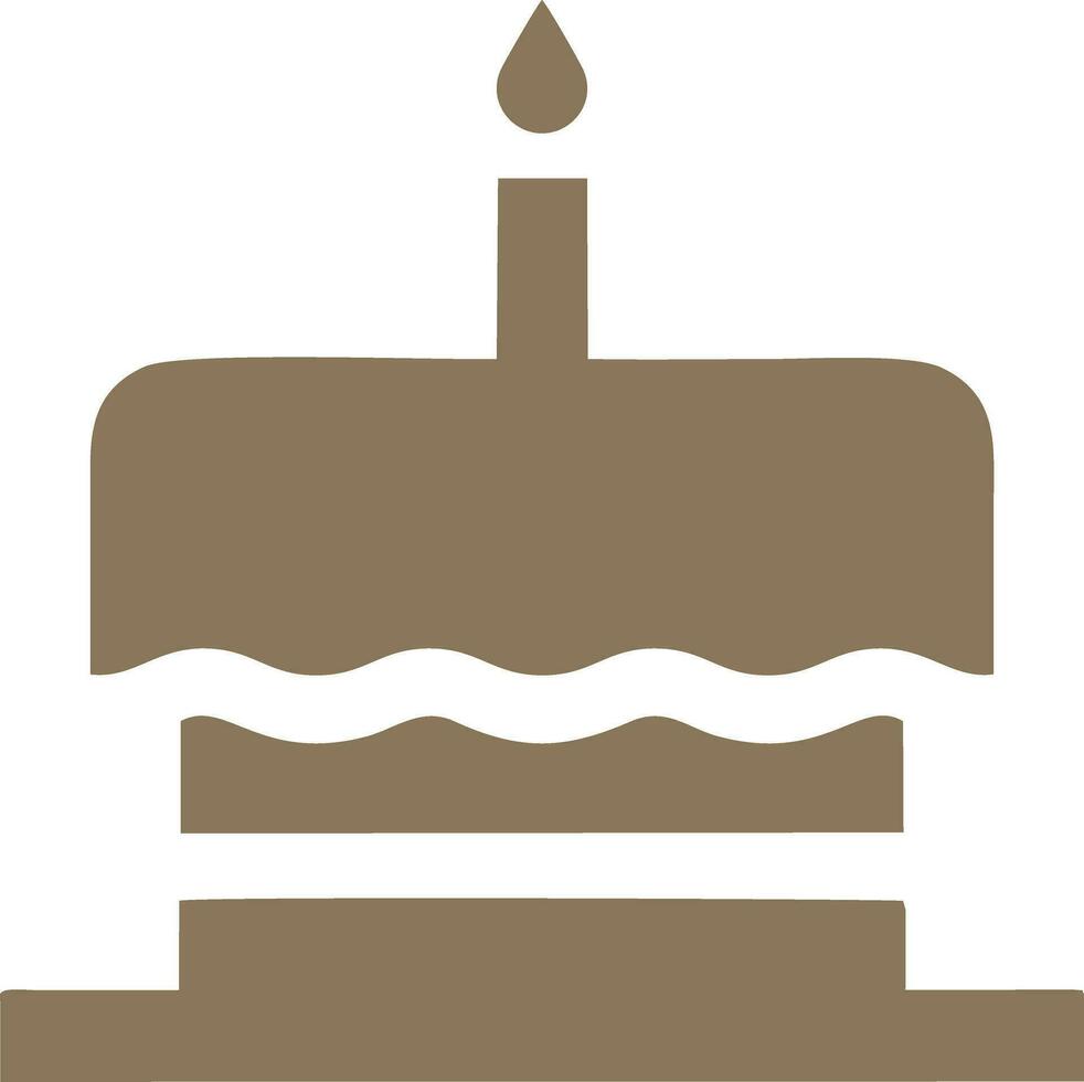 logo gâteau brithday icône nourriture vecteur