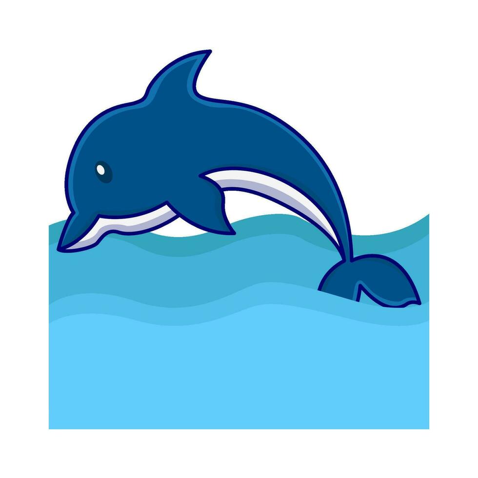 baleine dans nager bassin illustration vecteur