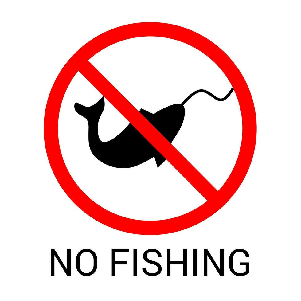 non pêche dans zone vecteur