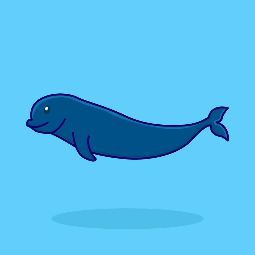 baleine dans nager bassin illustration vecteur