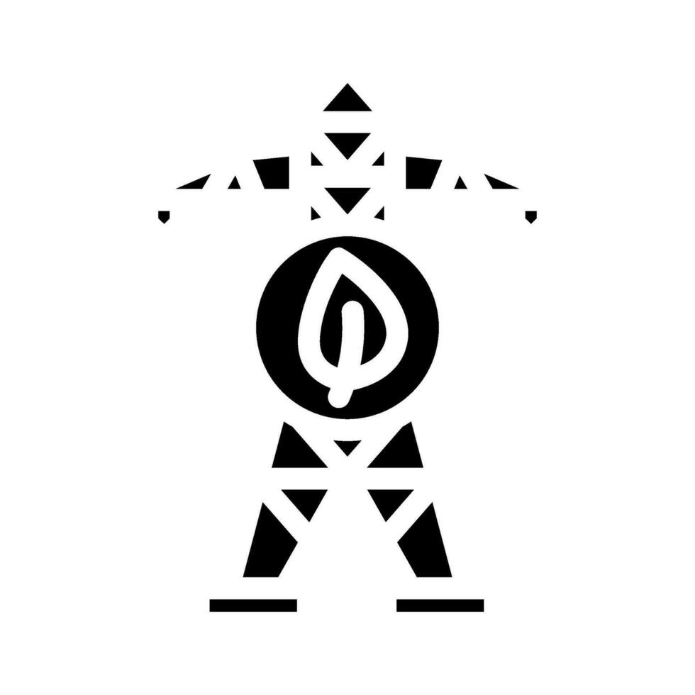 la grille innovation électrique glyphe icône vecteur illustration