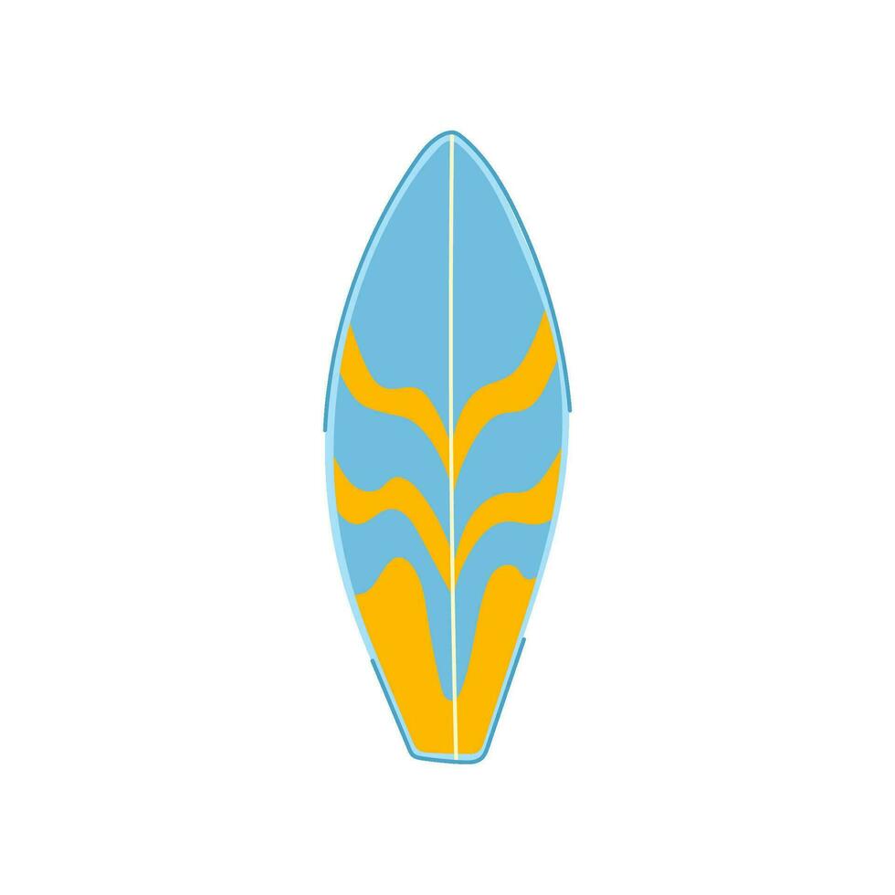 planche planche de surf dessin animé vecteur illustration