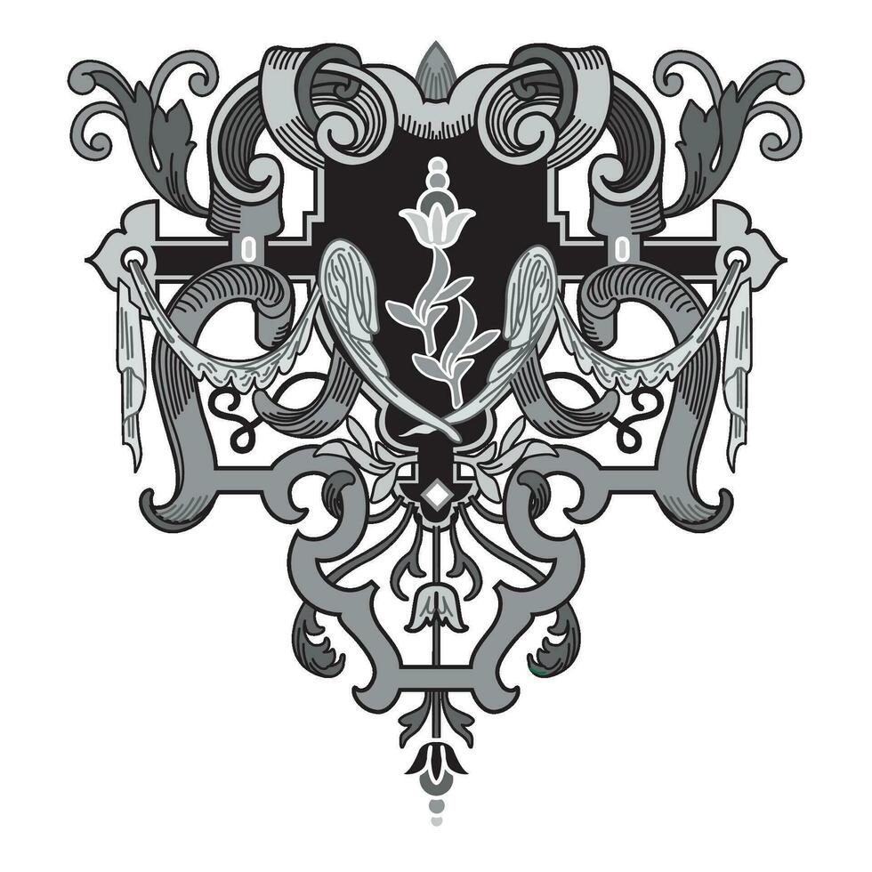 ancien floral classique calligraphique rétro vignette faire défiler cadres ornemental conception éléments noir ensemble isolé vecteur
