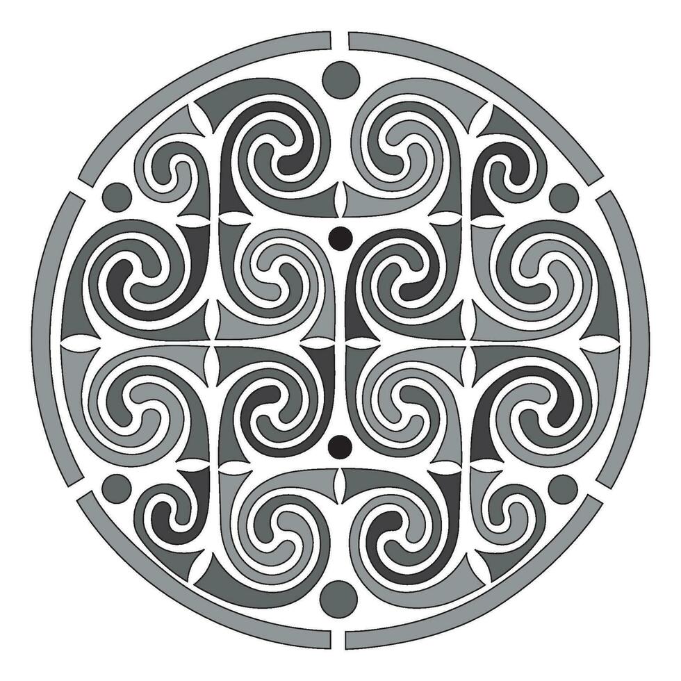 vieux monde ancien ornement nœud celtique décoratif élément ensemble isolé vecteur