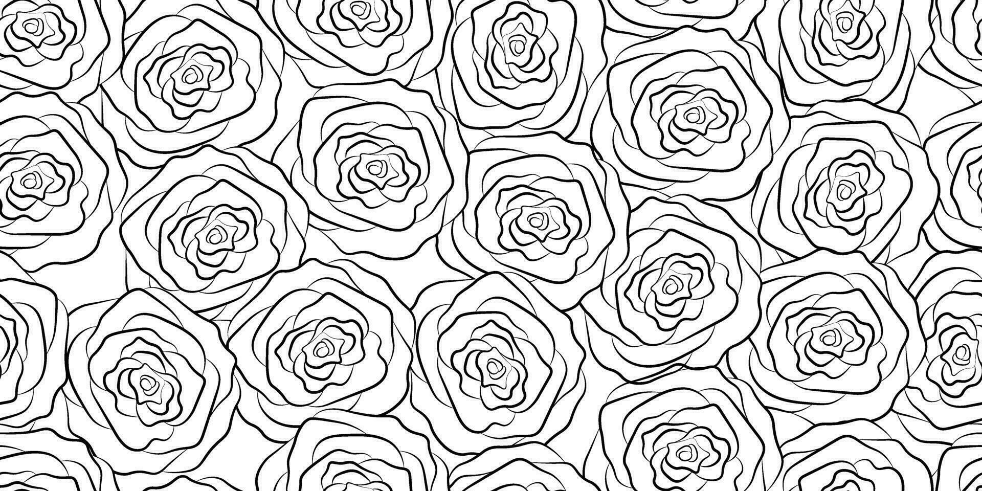 Haut vue noir Rose fleurs sans couture modèle vecteur