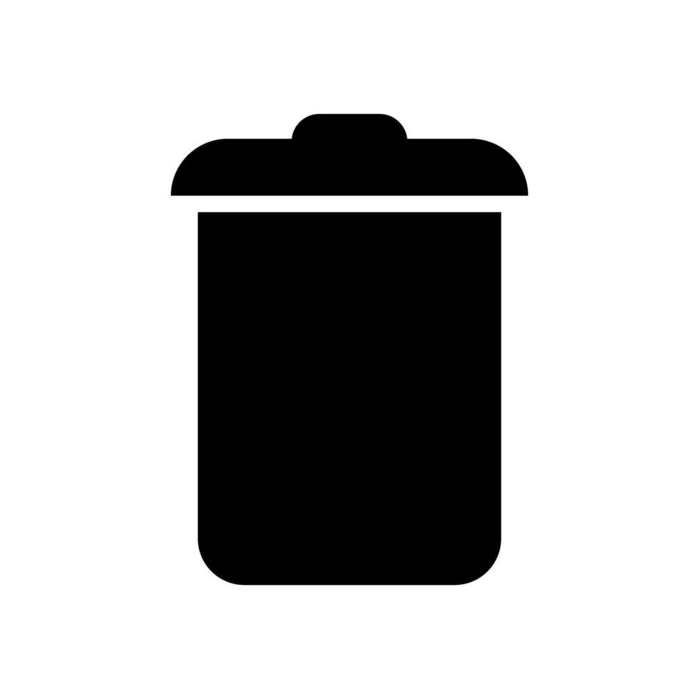 poubelle pouvez vecteur icône. des ordures illustration signe. déchets symbole ou logo.