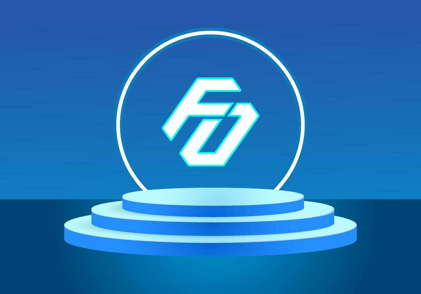 lettre fp bleu logo signe. vecteur logo conception pour entreprise.