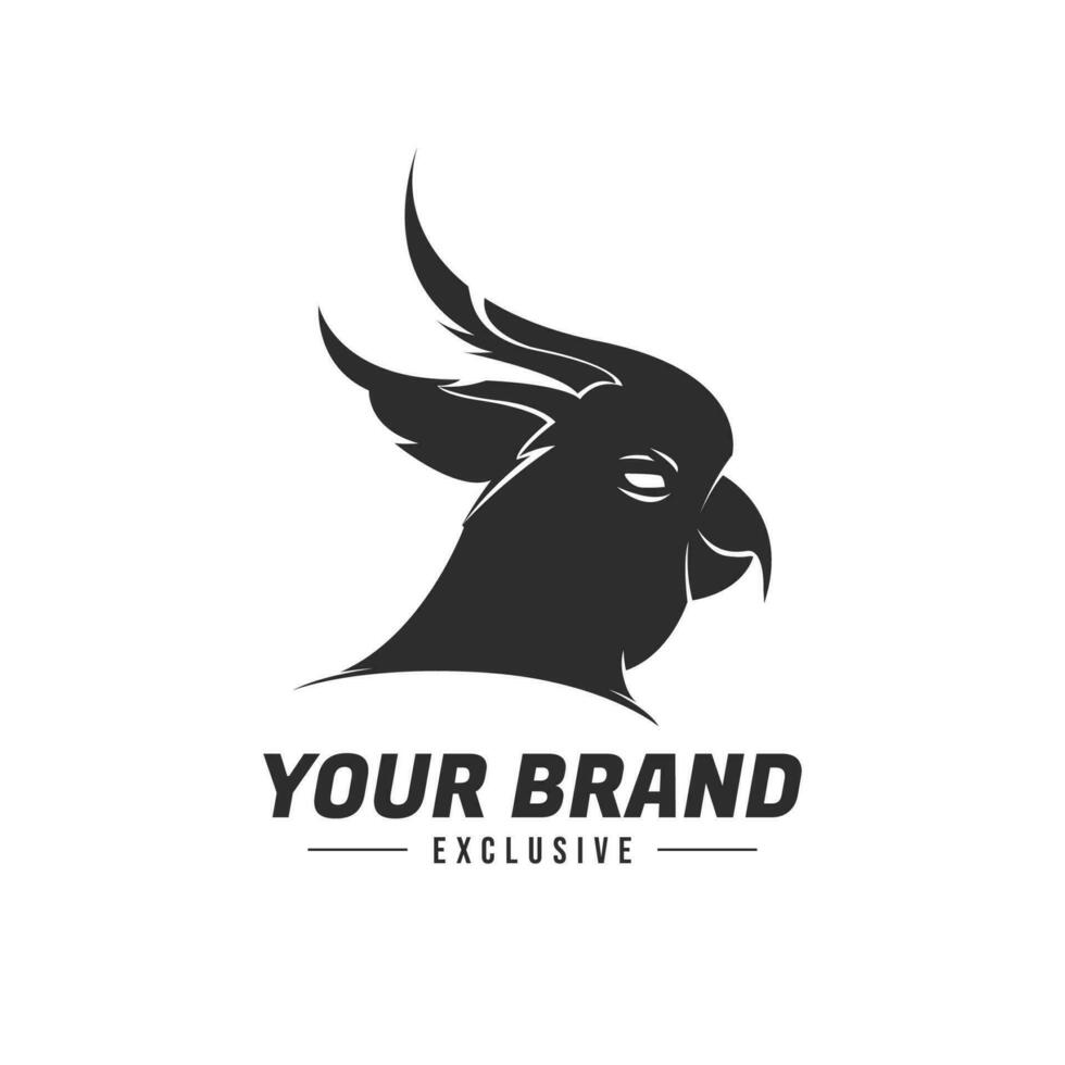 perroquet oiseau logo pour votre marque vecteur