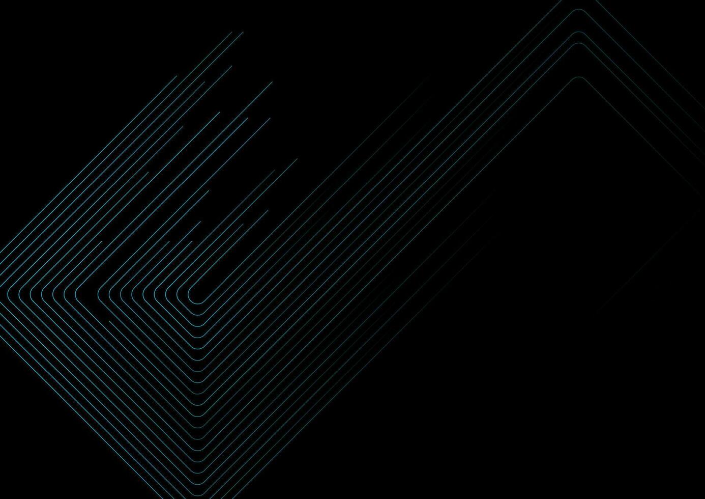 bleu noir minimal lignes abstrait futuriste technologie Contexte vecteur