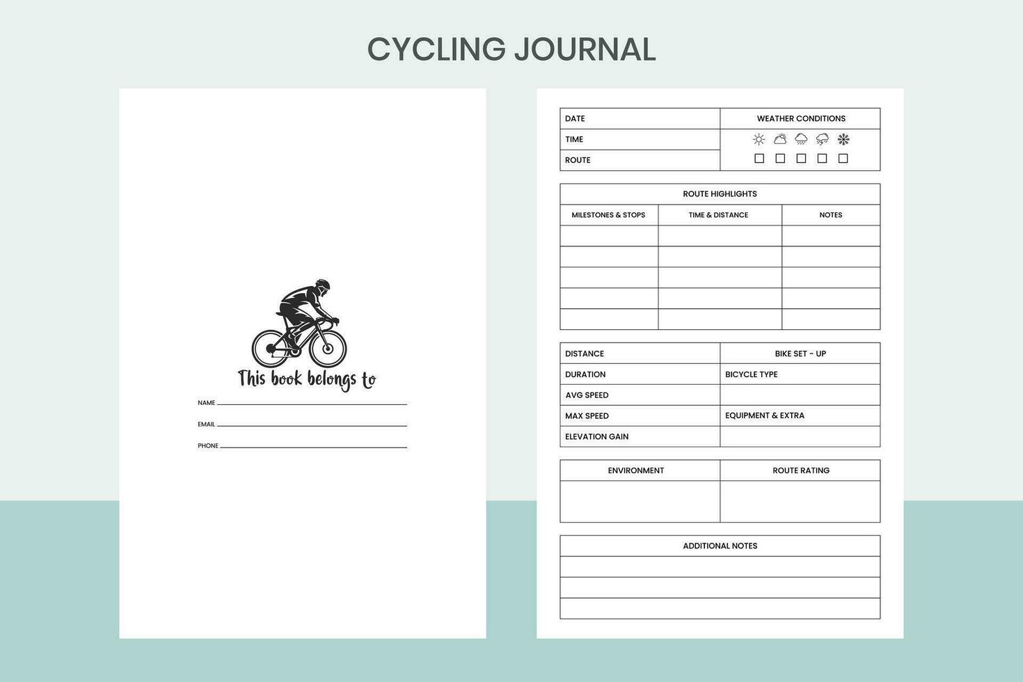 cyclisme journal pro modèle vecteur