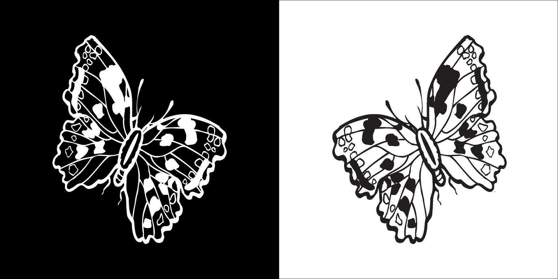 illustration vecteur graphique de papillon icône